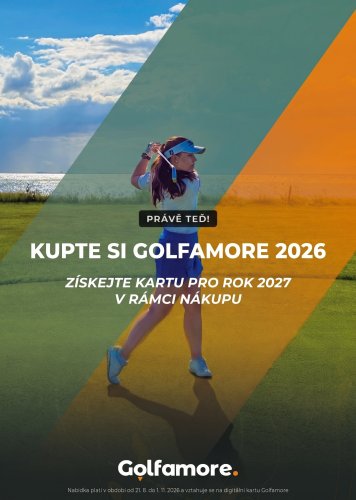 Golfamore card 2026 - AKCE - rok 2027 zdarma