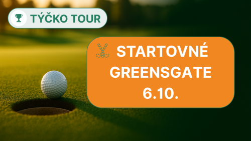 Turnajová hra Týčko Tour domáci hráč Greensgate